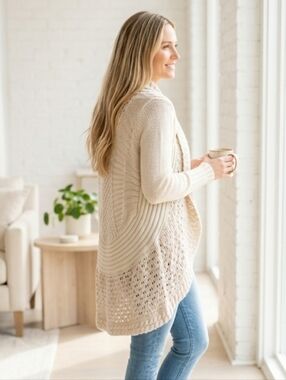 Anthropologie Angel Of The North Shawl Collar Cardigan